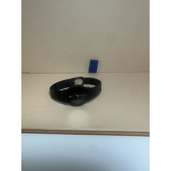 Medana Vintage Woman Watch Black Mate 28mm Analog Quartz - Picture 2 of 12